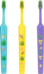 GOOD MINI EXTRA SOFT TOOTHBRUSH BOLIBOMPA 0-3 YEARS ΟΔΟΝΤΟΒΟΥΡΤΣΑ ΜΕ ΠΟΛΥ ΜΑΛΑΚΕΣ ΙΝΕΣ & ΠΟΛΥ ΜΙΚΡΗ ΚΕΦΑΛΗ ΓΙΑ ΒΡΕΦΗ - ΝΗΠΙΑ 3 ΤΕΜΑΧΙΑ - ΓΑΛΑΖΙΟ / ΚΙΤΡΙΝΟ / ΜΩΒ TEPE