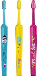 KIDS MINI EXTRA SOFT TOOTHBRUSH 0-3 YEARS ΟΔΟΝΤΟΒΟΥΡΤΣΑ ΜΕ ΜΙΚΡΗ ΚΩΝΙΚΗ ΚΕΦΑΛΗ & ΠΟΛΥ ΜΑΛΑΚΕΣ ΙΝΕΣ ΚΑΤΑΛΛΗΛΗ ΓΙΑ ΤΑ ΠΡΩΤΑ ΔΟΝΤΙΑ 3 ΤΕΜΑΧΙΑ - ΜΠΛΕ / ΚΙΤΡΙΝΟ / ΦΟΥΞΙΑ TEPE