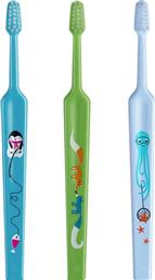 KIDS MINI EXTRA SOFT TOOTHBRUSH 0-3 YEARS ΟΔΟΝΤΟΒΟΥΡΤΣΑ ΜΕ ΜΙΚΡΗ ΚΩΝΙΚΗ ΚΕΦΑΛΗ & ΠΟΛΥ ΜΑΛΑΚΕΣ ΙΝΕΣ ΚΑΤΑΛΛΗΛΗ ΓΙΑ ΤΑ ΠΡΩΤΑ ΔΟΝΤΙΑ 3 ΤΕΜΑΧΙΑ, ΜΠΛΕ / ΠΡΑΣΙΝΟ / ΓΑΛΑΖΙΟ TEPE