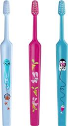 KIDS MINI EXTRA SOFT TOOTHBRUSH 0-3 YEARS ΟΔΟΝΤΟΒΟΥΡΤΣΑ ΜΕ ΜΙΚΡΗ ΚΩΝΙΚΗ ΚΕΦΑΛΗ & ΠΟΛΥ ΜΑΛΑΚΕΣ ΙΝΕΣ ΚΑΤΑΛΛΗΛΗ ΓΙΑ ΤΑ ΠΡΩΤΑ ΔΟΝΤΙΑ 3 ΤΕΜΑΧΙΑ, ΓΑΛΑΖΙΟ / ΦΟΥΞΙΑ / ΜΠΛΕ TEPE από το PHARM24