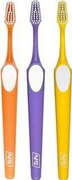 SUPREME SOFT TOOTHBRUSH ΜΑΛΑΚΗ ΟΔΟΝΤΟΒΟΥΡΤΣΑ ΠΟΥ ΔΙΑΘΕΤΕΙ ΕΡΓΟΝΟΜΙΚΗ ΛΑΒΗ & ΙΝΕΣ 2 ΕΠΙΠΕΔΩΝ ΓΙΑ ΒΕΛΤΙΩΜΕΝΗ ΠΡΟΣΠΕΛΑΣΗ 3 ΤΕΜΑΧΙΑ - ΠΟΡΤΟΚΑΛΙ / ΜΩΒ / ΚΙΤΡΙΝΟ TEPE