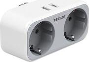 4 IN 1 WALL SOCKET 2XSCHUKO, 1XTYPE-C,1XUSB TS-WS02DE01 TESSAN