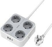 7 IN 1 POWER STRIP 4XSCHUKO, 2XUSB, 1XTYPE-C, 2M CABLE TS-302-C TESSAN από το e-SHOP