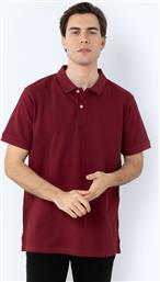 ΑΝΔΡΙΚΗ ΜΠΛΟΥΖΑ POLO PIQUE REGULAR FIT 3PS0001B154BU ΜΠΟΡΝΤΟ THE BOSTONIANS