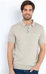 ΑΝΔΡΙΚΗ ΜΠΛΟΥΖΑ POLO PIQUE REGULAR FIT 3PS0001B405SD ΜΠΕΖ THE BOSTONIANS