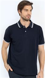 ΑΝΔΡΙΚΗ ΜΠΛΟΥΖΑ POLO PIQUE TWIN TIPPED REGULAR FIT 3PS1271B166NV ΜΠΛΕ THE BOSTONIANS