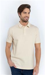 ΑΝΔΡΙΚΗ ΜΠΛΟΥΖΑ POLO PIQUE WAFFLE REGULAR FIT 3PS1287B056CR ΕΚΡΟΥ THE BOSTONIANS