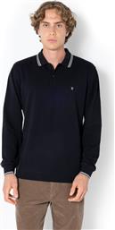 ΑΝΔΡΙΚΗ ΜΠΛΟΥΖΑ TWIN TIPPED POLO 3PL1151-B031BL ΜΑΥΡΟ THE BOSTONIANS
