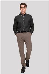 ΑΝΔΡΙΚΟ CHINO ΠΑΝΤΕΛΟΝΙ REGULAR FIT ''DOBBY'' - CN1487T809 ΚΑΦΕ THE BOSTONIANS