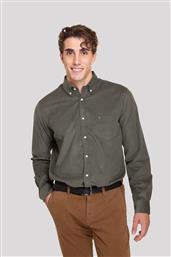 ΑΝΔΡΙΚΟ ΚΟΤΛΕ ΠΟΥΚΑΜΙΣΟ BUTTON DOWN ΜΕ ΤΣΕΠΗ ΚΑΙ ΚΕΝΤΗΜΕΝΟ ΛΟΓΟΤΥΠΟ REGULAR FIT - AAP2354 ΧΑΚΙ THE BOSTONIANS