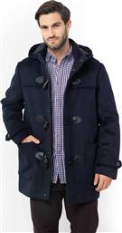 ΑΝΔΡΙΚΟ ΠΑΛΤΟ MONTGOMERY ΜΕ ΚΟΥΚΟΥΛΑ REGULAR FIT - W2490T729 ΜΠΛΕ ΣΚΟΥΡΟ THE BOSTONIANS