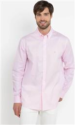 ΑΝΔΡΙΚΟ ΠΟΥΚΑΜΙΣΟ BUTTON-DOWN ΜΕ ΚΕΝΤΗΜΕΝΟ ΛΟΓΟΤΥΠΟ REGULAR FIT ''OXFORD'' ΡΟΖ THE BOSTONIANS