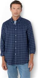 ΑΝΔΡΙΚΟ ΠΟΥΚΑΜΙΣΟ FLANNEL BUTTON DOWN ΜΕ ΚΑΡΟ ΣΧΕΔΙΟ REGULAR FIT ''COPLEY'' - AACH8483 ΜΠΛΕ ΣΚΟΥΡΟ THE BOSTONIANS