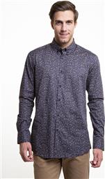 ΑΝΔΡΙΚΟ ΠΟΥΚΑΜΙΣΟ ΜΕ ALL-OVER FLORAL PRINT ΚΑΙ ΓΙΑΚΑ BUTTON-DOWN - AYP2071 ΣΚΟΥΡΟ ΜΠΛΕ THE BOSTONIANS