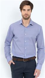 ΑΝΔΡΙΚΟ ΠΟΥΚΑΜΙΣΟ ΜΕ ALL-OVER PRINT SLIM FIT ''CHARLES POPLIN'' - ACP2300 ΜΠΛΕ THE BOSTONIANS