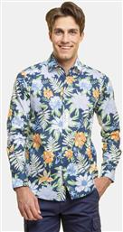 ΑΝΔΡΙΚΟ ΠΟΥΚΑΜΙΣΟ ΜΕ FLORAL PRINT SLIM FIT - ACP2185 ΜΠΛΕ THE BOSTONIANS