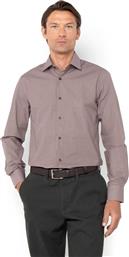 ΑΝΔΡΙΚΟ ΠΟΥΚΑΜΙΣΟ ΜΕ ΜΙΚΡΟΣΧΕΔΙΟ SLIM FIT ''CHARLES POPLIN'' - ACP2444 ΜΠΟΡΝΤΟ THE BOSTONIANS