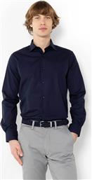 ΑΝΔΡΙΚΟ ΠΟΥΚΑΜΙΣΟ ΜΟΝΟΧΡΩΜΟ CUSTOM FIT ''POPLIN'' - AMP1656X ΜΠΛΕ ΣΚΟΥΡΟ THE BOSTONIANS