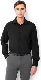 ΑΝΔΡΙΚΟ ΠΟΥΚΑΜΙΣΟ ΜΟΝΟΧΡΩΜΟ CUSTOM FIT ''POPLIN'' - AMP1656X ΜΑΥΡΟ THE BOSTONIANS