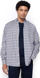 ΑΝΔΡΙΚΟ ΠΟΥΚΑΜΙΣΟ TWILL BUTTON DOWN ΜΕ ΚΑΡΟ ΣΧΕΔΙΟ ΚΑΙ ΤΣΕΠΗ ΜΕ ΚΕΝΤΗΜΕΝΟ ΛΟΓΟΤΥΠΟ REGULAR FIT ''MAVERICK'' - AACH8630 ΚΑΦΕ THE BOSTONIANS