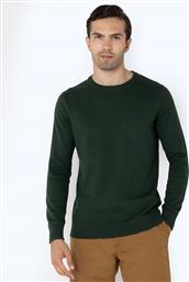 ΑΝΔΡΙΚΟ ΠΟΥΛΟΒΕΡ CLASSIC CREW NECK JUMPER 3MO1009-B133DG ΠΡΑΣΙΝΟ THE BOSTONIANS