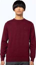 ΑΝΔΡΙΚΟ ΠΟΥΛΟΒΕΡ CLASSIC CREW NECK JUMPER 3MO1009-B154BU ΜΠΟΡΝΤΩ THE BOSTONIANS