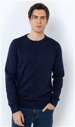 ΑΝΔΡΙΚΟ ΠΟΥΛΟΒΕΡ CLASSIC CREW NECK JUMPER 3MR1009-B525IN ΡΑΦ THE BOSTONIANS
