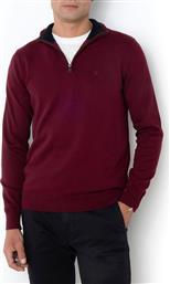 ΠΛΕΚΤΟ ΒΑΜΒΑΚΕΡΟ HALF-ZIP REGULAR FIT THE BOSTONIANS