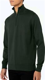 ΠΛΕΚΤΟ ΒΑΜΒΑΚΕΡΟ HALF-ZIP REGULAR FIT THE BOSTONIANS