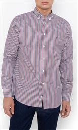 ΠΟΥΚΑΜΙΣΟ ACORN ΠΟΠΛΙΝΑ REGULAR FIT STRIPE POPLIN BUTTON-DOWN REGULAR FIT THE BOSTONIANS