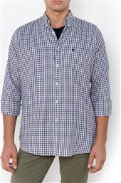 ΠΟΥΚΑΜΙΣΟ CHESTER TWILL REGULAR FIT MINICHECK TWILL BUTTON-DOWN REGULAR FIT THE BOSTONIANS