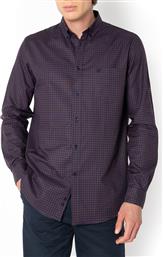 ΠΟΥΚΑΜΙΣΟ CHESTER TWILL REGULAR FIT MINICHECK TWILL BUTTON-DOWN REGULAR FIT THE BOSTONIANS
