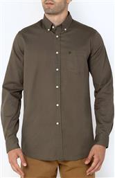 ΠΟΥΚΑΜΙΣΟ ΚΑΠΑΡΤΙΝΑ REGULAR FIT PLAIN GABARDINE BUTTON-DOWN REGULAR FIT THE BOSTONIANS