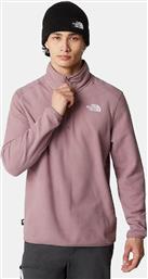 100 GLAC 1/4 ZIP FAWN GREY (9000158092-71536) THE NORTH FACE από το COSMOSSPORT