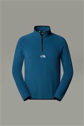 ΑΝΔΡΙΚΗ ΜΠΛΟΥΖΑ FLEECE ΜΕ ΦΕΜΟΥΑΡ 1/4 ''M GLACIER'' STANDARD FIT - NF0A83I3Q311 ΜΠΛΕ THE NORTH FACE