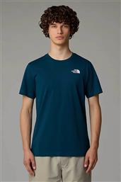 ΑΝΔΡΙΚΟ T-SHIRT ΜΕ LOGO PRINT REGULAR FIT ''VERTICAL'' - NF0A89FP1NO1 ΠΕΤΡΟΛ THE NORTH FACE