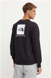 ΜΠΛΟΥΖΑ RAGLAN REDBOX CREW ΧΡΩΜΑ: ΜΑΥΡΟ, NF0A89FAJK31 THE NORTH FACE