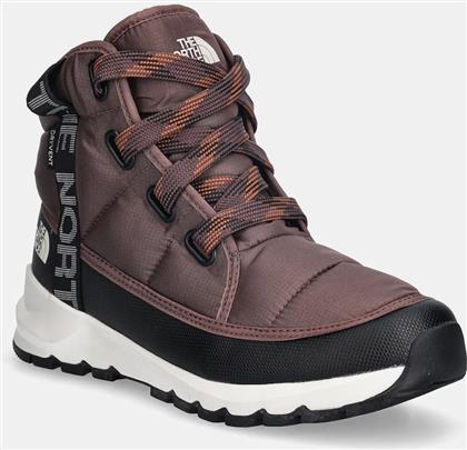 ΜΠΟΤΕΣ ΧΙΟΝΙΟΥ THERMOBALL LACE UP ΧΡΩΜΑ: ΜΟΒ, NF0A817WC9R1 THE NORTH FACE