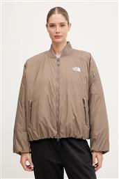 ΜΠΟΥΦΑΝ BOMBER CHOQA ΧΡΩΜΑ: ΚΑΦΕ, NF0A8F1WBOW1 THE NORTH FACE