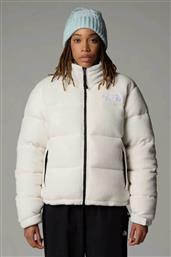 ΓΥΝΑΙΚΕΙΟ ΚΑΠΙΤΟΝΕ ΜΠΟΥΦΑΝ ΜΟΝΟΧΡΩΜΟ RELAXED FIT ''POLAR NUPTSE JACKET'' - NF0A88YZQLI1 ΛΕΥΚΟ THE NORTH FACE