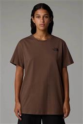 ΓΥΝΑΙΚΕΙΟ T-SHIRT ''RELAXED REDBOX'' - NF0A87NK1OI1 ΚΑΦΕ THE NORTH FACE