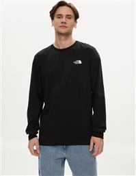 LONGSLEEVE EASY NF0A87N8 ΜΑΥΡΟ REGULAR FIT THE NORTH FACE