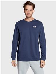 LONGSLEEVE SIMPLE DOME NF0A3L3B ΣΚΟΥΡΟ ΜΠΛΕ REGULAR FIT THE NORTH FACE