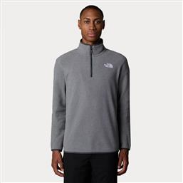 M 100 GLAC 1/4 ZIP GLAC GREY (9000189404-30020) THE NORTH FACE από το COSMOSSPORT