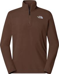 M 100 GLACIER 1/4 ZIP NF0A855W1OI-1OI ΚΑΦΕ THE NORTH FACE