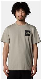 M S/S FINE TEE CLAY GREY (9000189448-78316) THE NORTH FACE από το COSMOSSPORT