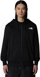 M SIMPLE DOME FULL ZIP HOODIE NF0A89FDJK3-JK3 ΜΑΥΡΟ THE NORTH FACE
