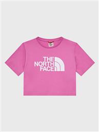 T-SHIRT CROP EASY NF0A83EU ΡΟΖ REGULAR FIT THE NORTH FACE