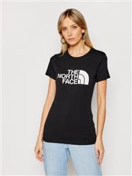 T-SHIRT EASY NF0A4T1Q ΜΑΥΡΟ REGULAR FIT THE NORTH FACE