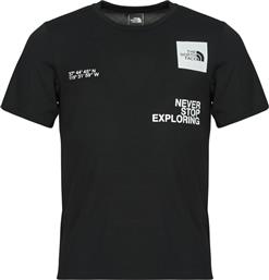 T-SHIRT ΜΕ ΚΟΝΤΑ ΜΑΝΙΚΙΑ MOUNTAIN FOUNDATION COORDINATES THE NORTH FACE